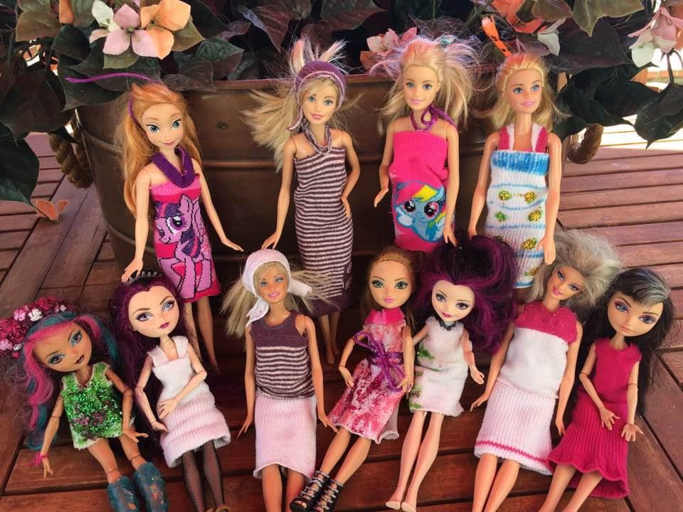 let’s make some Barbie clothes from old socks
